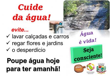 É preciso cuidar da água!