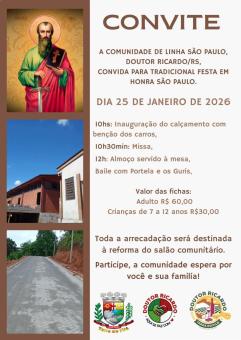 TRADICIONAL FESTA EM HONRA SÃO PAULO