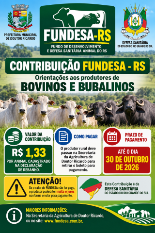 Contribuição FUNDESA RS 2026